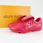 Louis Vuitton Footprint Soccer Shoes Red LV153