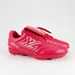 Louis Vuitton Footprint Soccer Shoes Red LV153 - Image 2