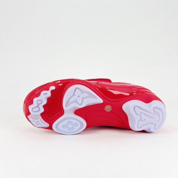 Louis Vuitton Footprint Soccer Shoes Red LV153 - Image 6
