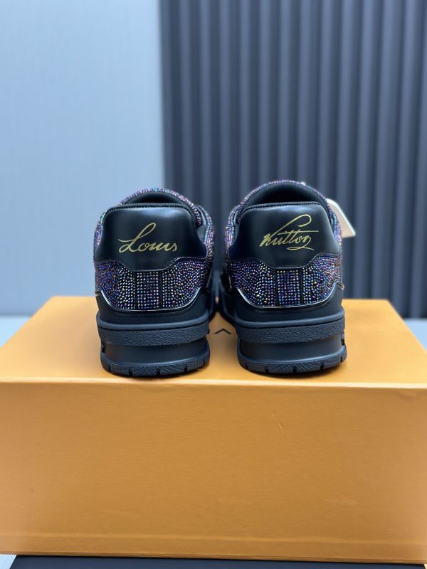 Louis Vuitton Trainer Black Multicolor Rhinestone - Image 7