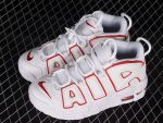 Nike Air More Uptempo White Varsity Red Outline - Image 2