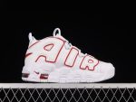 Nike Air More Uptempo White Varsity Red Outline - Image 4