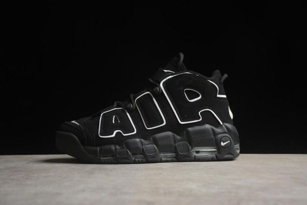 Nike Air More Uptempo Black White - Image 2