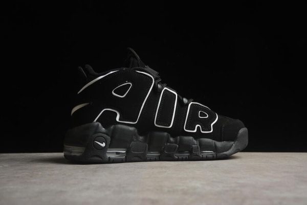 Nike Air More Uptempo Black White - Image 4