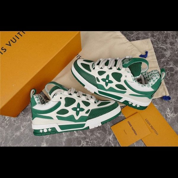 Louis Vuitton LV Skate Sneaker Green White - Image 3