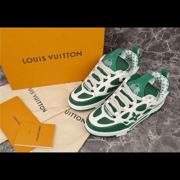 Louis Vuitton LV Skate Sneaker Green White - Image 4