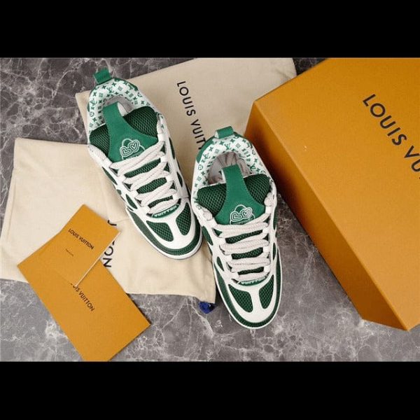 Louis Vuitton LV Skate Sneaker Green White - Image 6