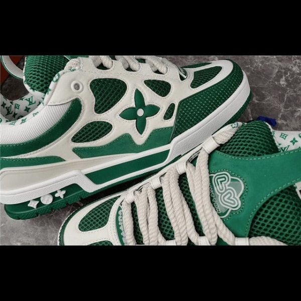 Louis Vuitton LV Skate Sneaker Green White - Image 9