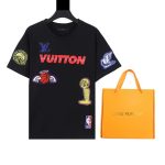 T-shirt Louis Vuitton x NBA Crossover Round Neck Printing - Image 2