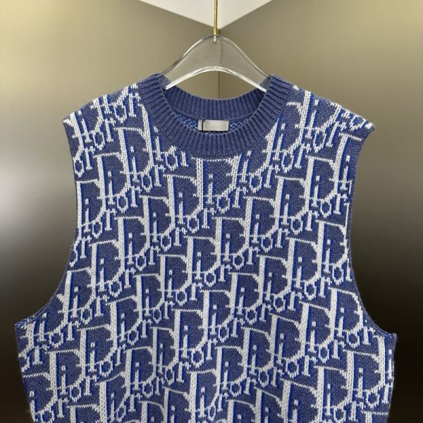 Dior Oblique Sleeveless Sweater - Image 5