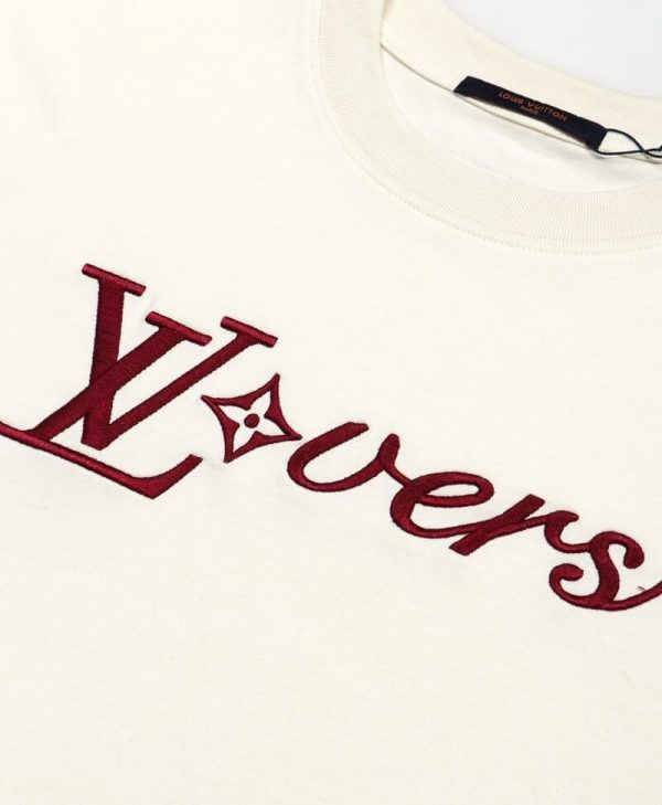 T-shirt Louis Vuitton Cream LV Lovers - Image 3