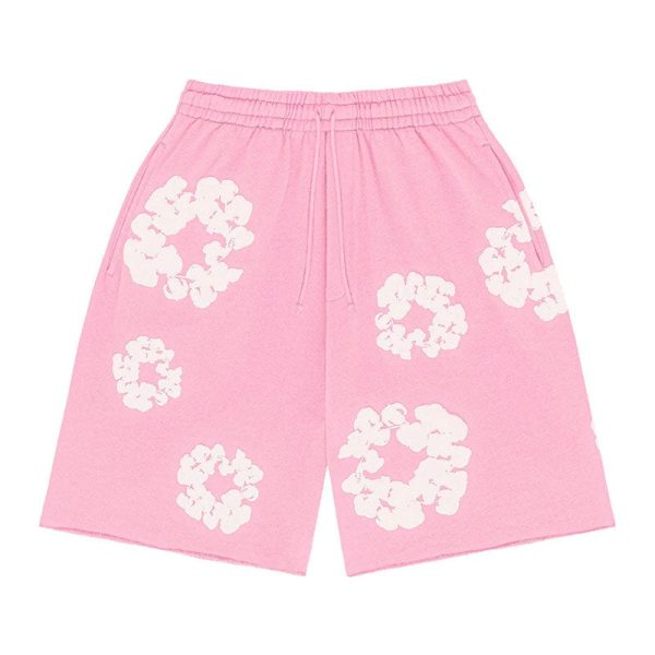 d69136_15780-1.jpg Shorts Denim Tears The Cotton Wreath Pink - Image 1