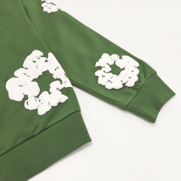 Hoodie Denim Tears The Cotton Wreath Green - Image 5