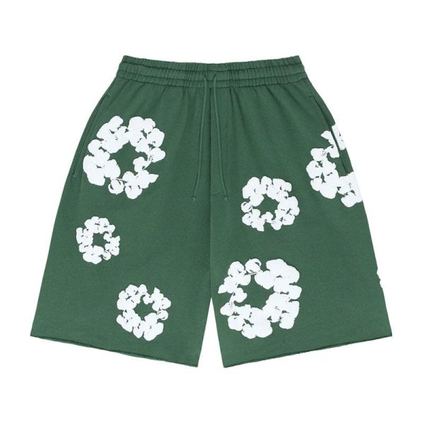 d69138_15763-1.jpg Shorts Denim Tears The Cotton Wreath Green - Image 1