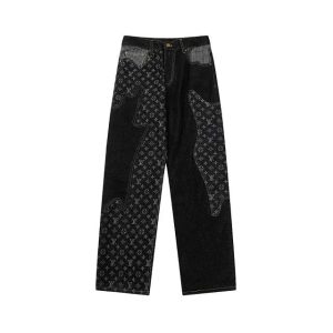 Jeans Louis Vuitton x Nigo Monogram Patchwork Denim