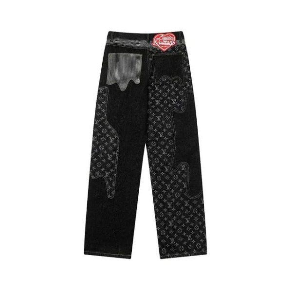 Jeans Louis Vuitton x Nigo Monogram Patchwork Denim - Image 2