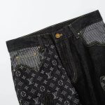 Jeans Louis Vuitton x Nigo Monogram Patchwork Denim - Image 4