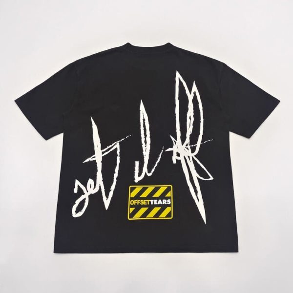 T-shirt Denim Tears x Offset Set It Off Black #3 - Image 3