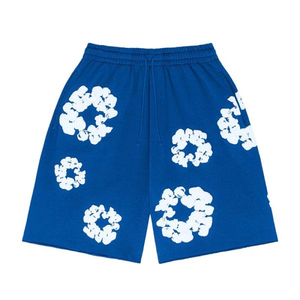 d69144_15755-1.jpg Shorts Denim Tears The Cotton Wreath Blue - Image 1