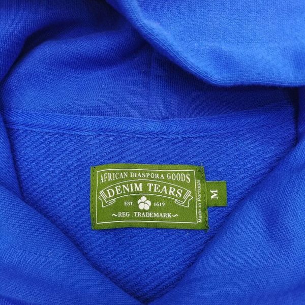Hoodie Denim Tears The Cotton Wreath Blue - Image 7