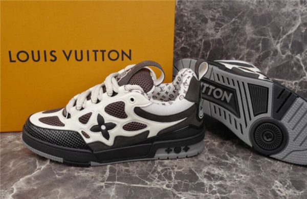 Louis Vuitton LV Skate Sneaker Grey White - Image 3