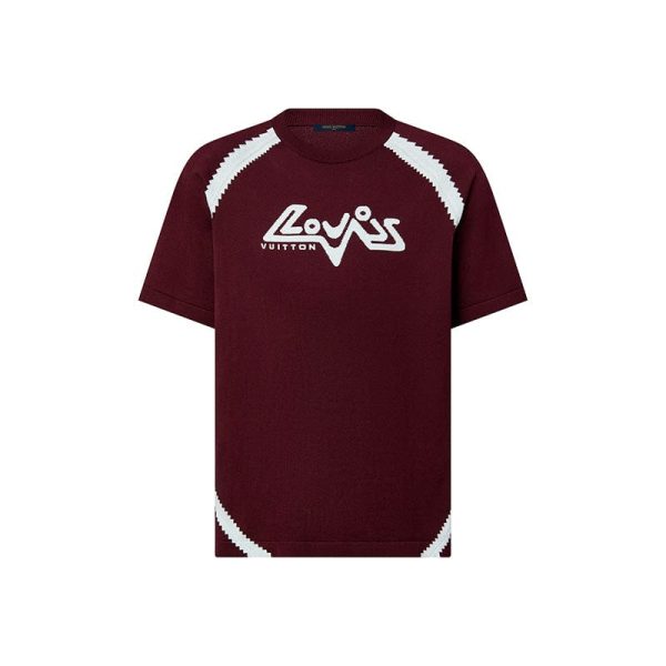 d69149_22983-1.jpg T-shirt Louis Vuitton Short-Sleeved Cotton Intarsia Crewneck - Image 1