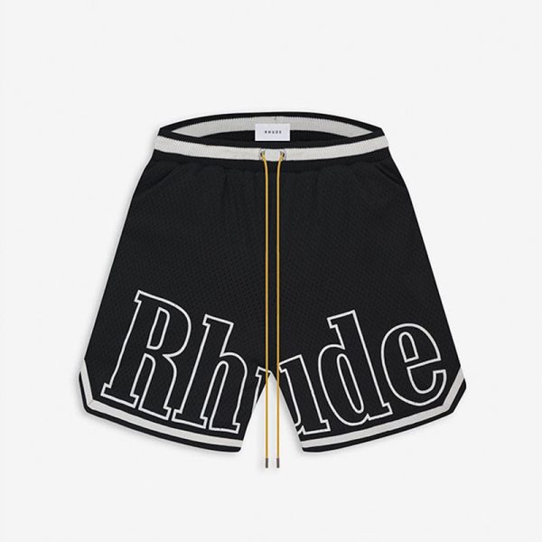 d69187_13178-1.jpg Rhude Court Logo Shorts - Image 1