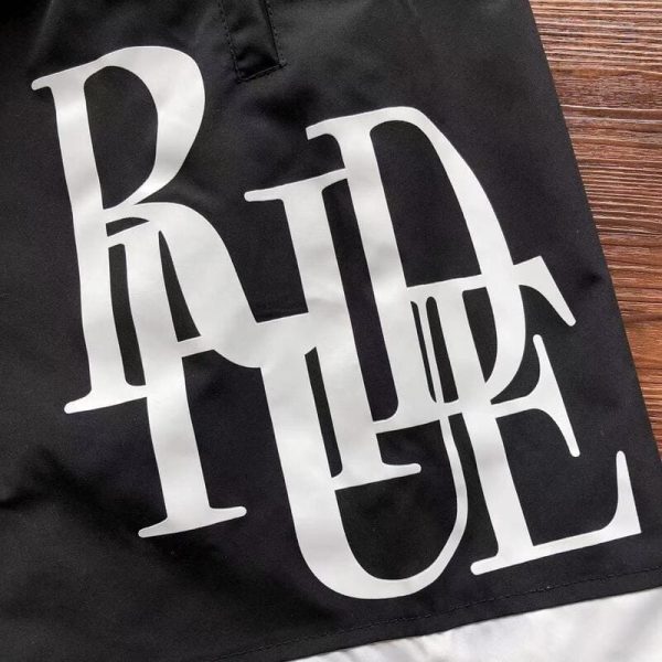 Rhude Side Logo Shorts Black - Image 5