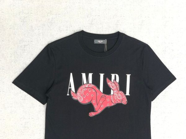 T-shirt Amiri Rabbit Logo Black - Image 3