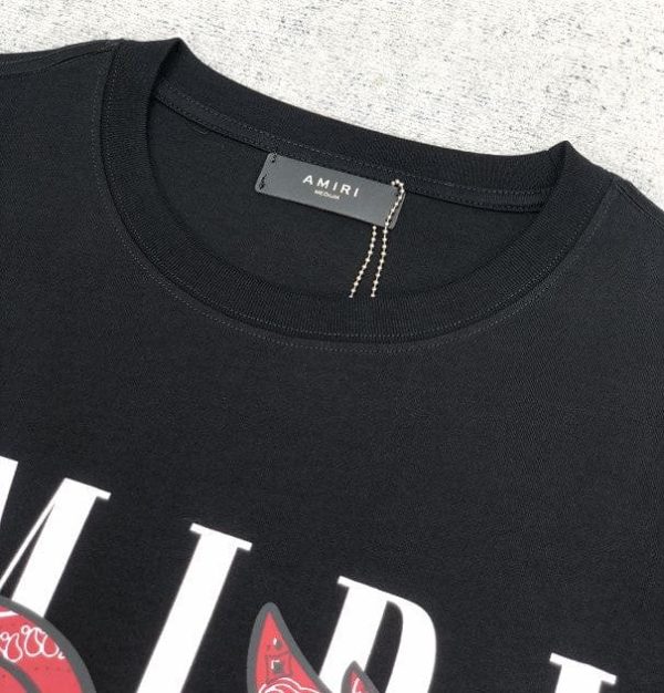 T-shirt Amiri Rabbit Logo Black - Image 5