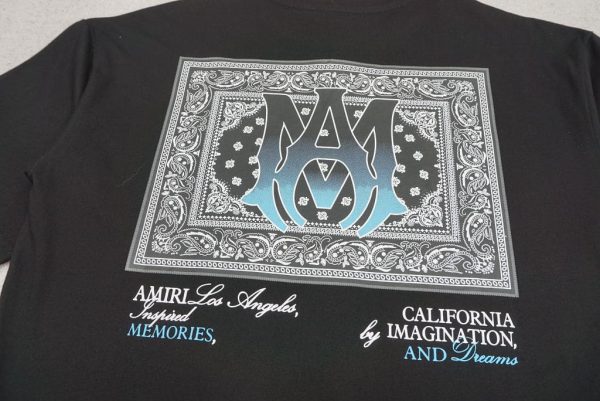 T-shirt Amiri Ma Bandana Black - Image 7