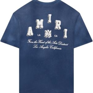T-shirt Amiri Vintage Collegiate Blue