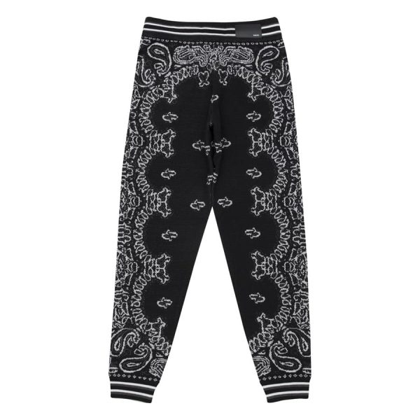 Amiri Bandana B-Ball Sweatpants ‘BlackGrey’ - Image 2