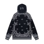 Amiri Bandana B-Ball Hoodie ‘BlackGrey’ - Image 2