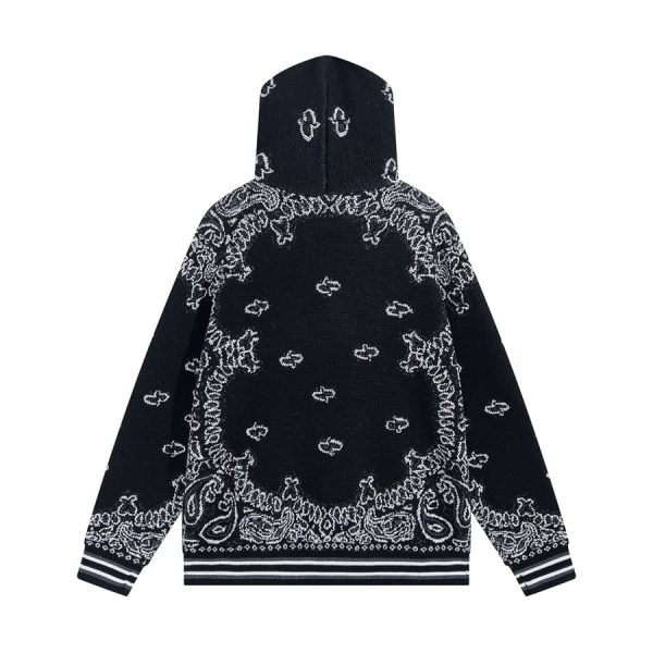 Amiri Bandana B-Ball Hoodie ‘BlackGrey’ - Image 2