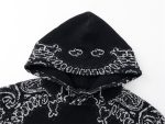 Amiri Bandana B-Ball Hoodie ‘BlackGrey’ - Image 5