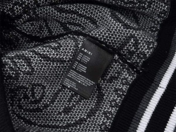 Amiri Bandana B-Ball Hoodie ‘BlackGrey’ - Image 8