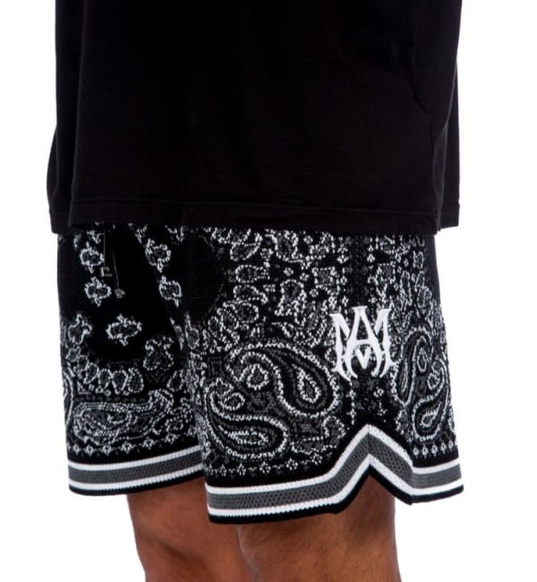 Amiri Bandana Crochet Basketball Shorts - Image 2