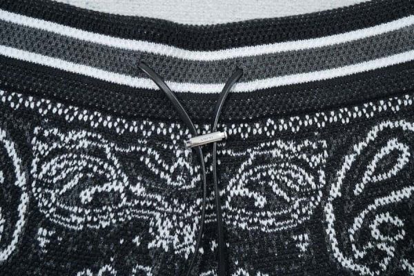 Amiri Bandana Crochet Basketball Shorts - Image 9