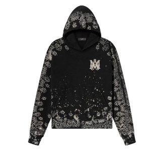 Hoodie Amiri Bandana Bleach All Over
