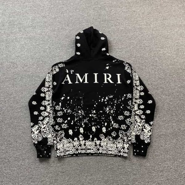 Hoodie Amiri Bandana Bleach All Over - Image 3
