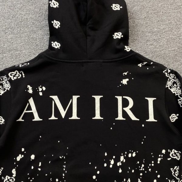 Hoodie Amiri Bandana Bleach All Over - Image 5