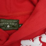 Hoodie Denim Tears The Cotton Wreath Red - Image 2