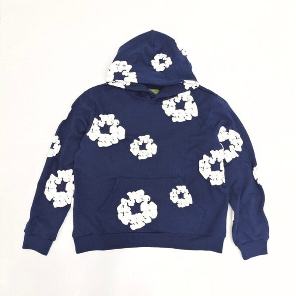 Hoodie Denim Tears The Cotton Wreath Navy - Image 2