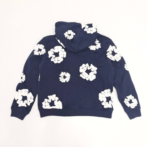 Hoodie Denim Tears The Cotton Wreath Navy - Image 3