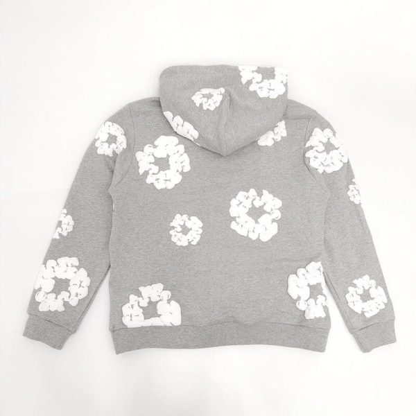 Hoodie Denim Tears The Cotton Wreath Grey - Image 3
