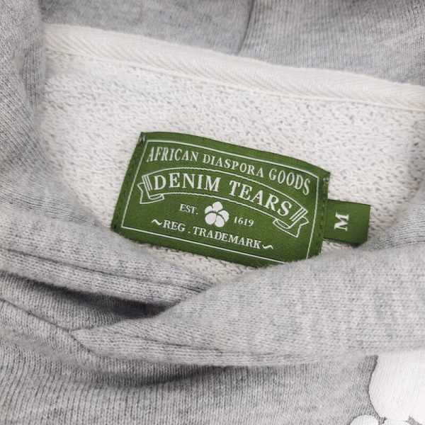 Hoodie Denim Tears The Cotton Wreath Grey - Image 6