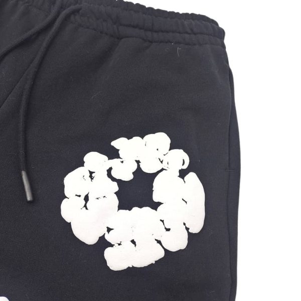 Shorts Denim Tears The Cotton Wreath Black - Image 3