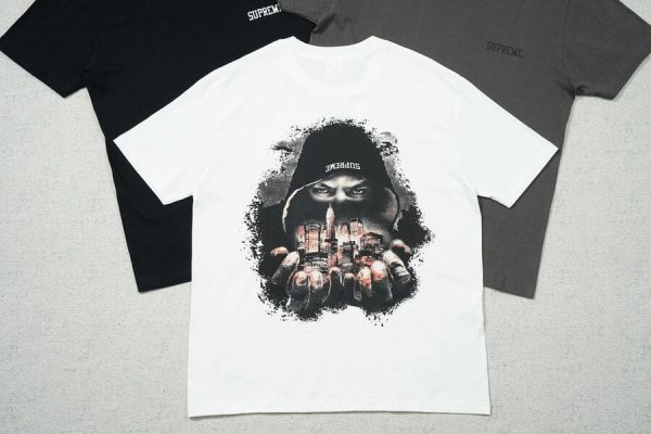 T-shirt Supreme Fighter White - Image 3