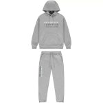 Set Trapstar Chenille Decoded 2.0 Hoodie Grey/Ice Blue